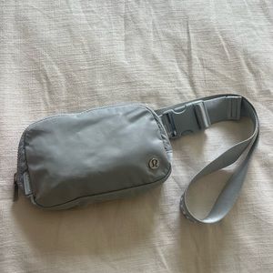 Grey/silver Lululemon Belt bag